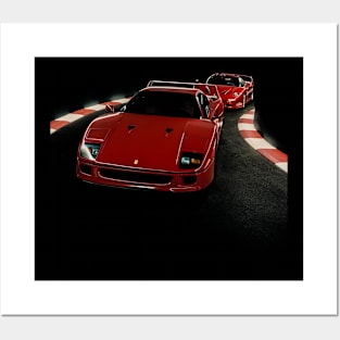 fiorano f40 racing Posters and Art